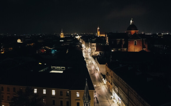 Kraków nocą