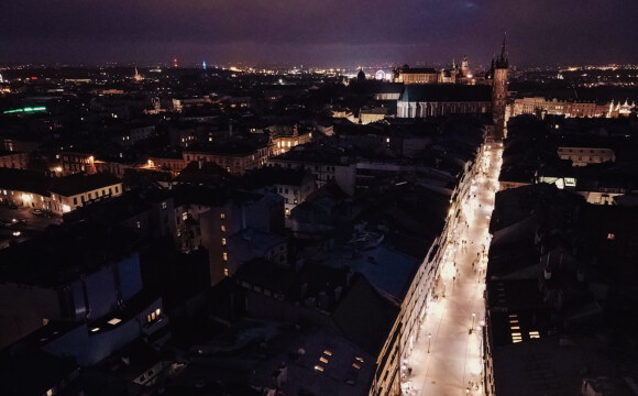 Kraków nocą