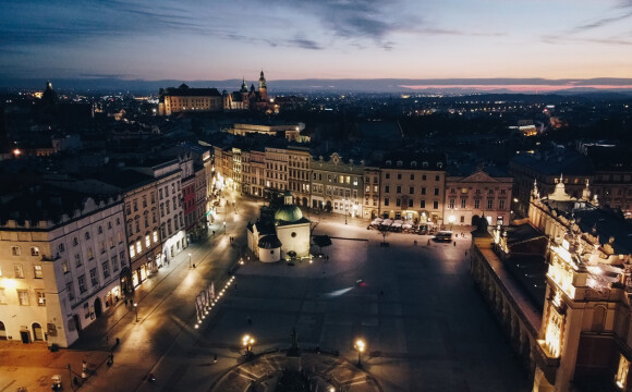 Kraków nocą