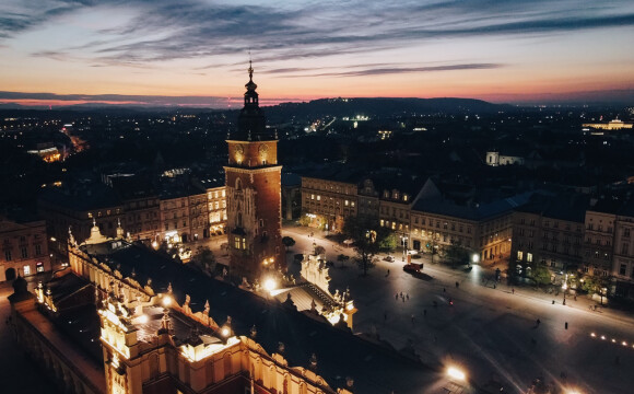 Kraków nocą