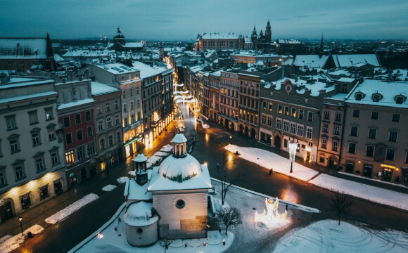 A na Brackiej padał śnieg