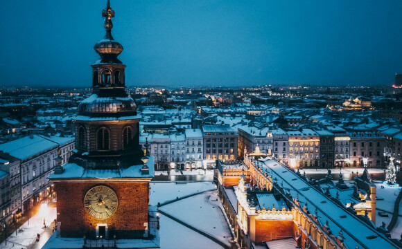 A na Brackiej padał śnieg